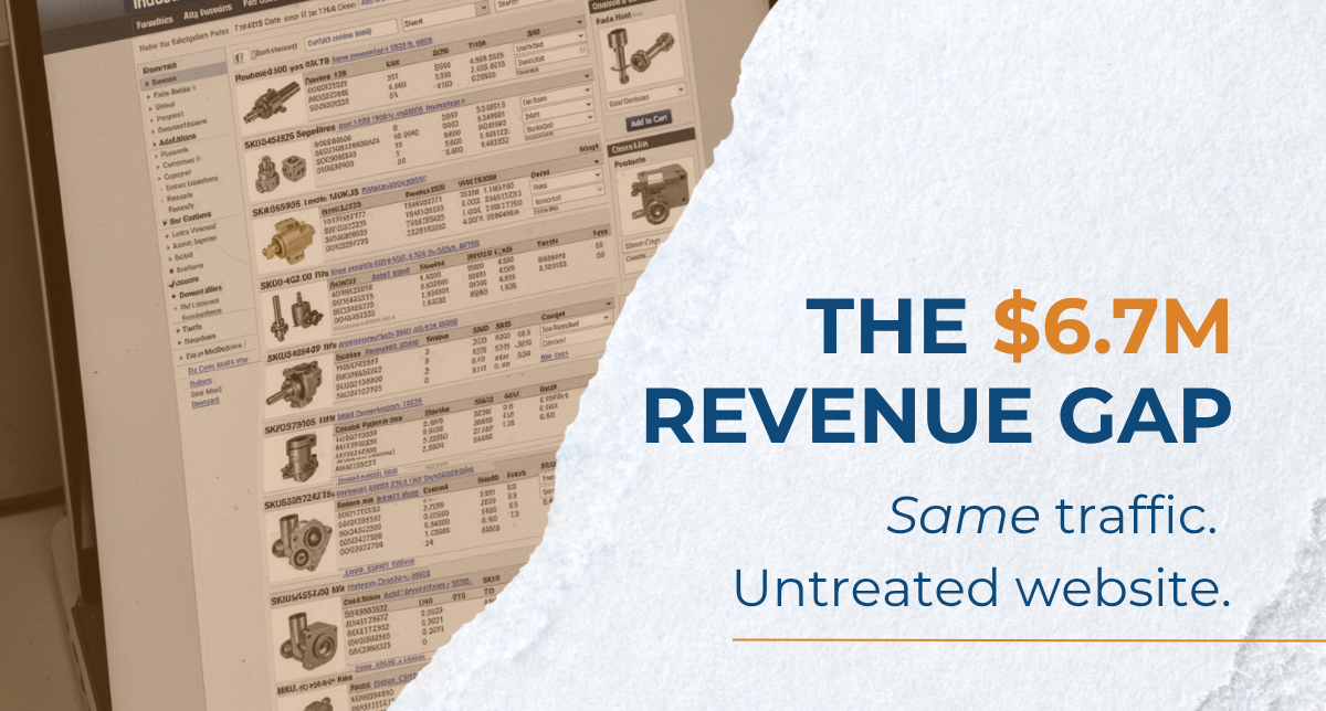 revenue gap in legacy website